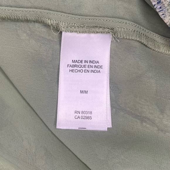 Lucky Brand Green Floral Blouse - Picture 6 of 7